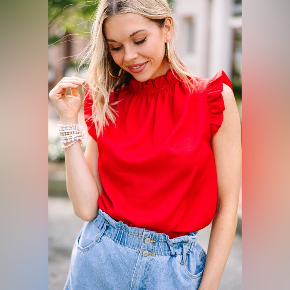 Shop the Mint Red Top
